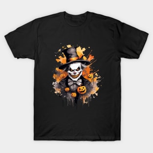 Evil Grinning Halloween Clown T-Shirt